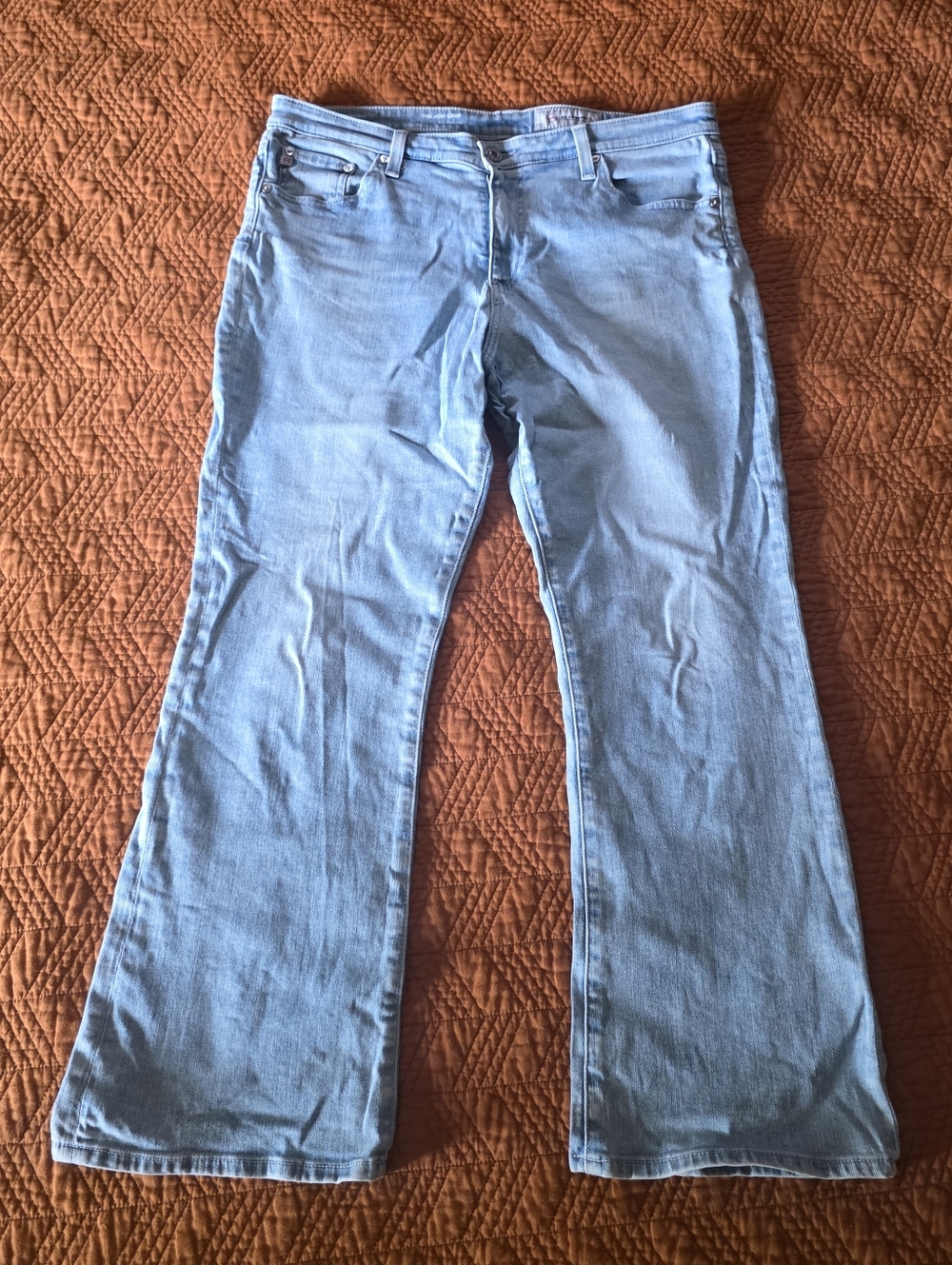 AG Adriano Goldschmied AG-ed Denim Jodi Crop Light Wash Jeans Size 32